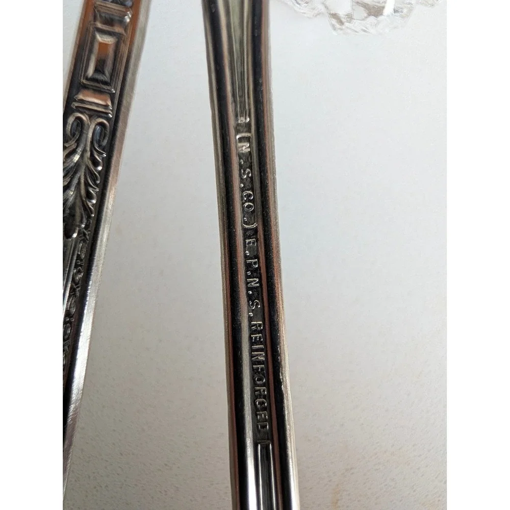 Vtg National Silver Co EPNS Reinforced Iced Tea Spoons Set of 6 Gracious 1939